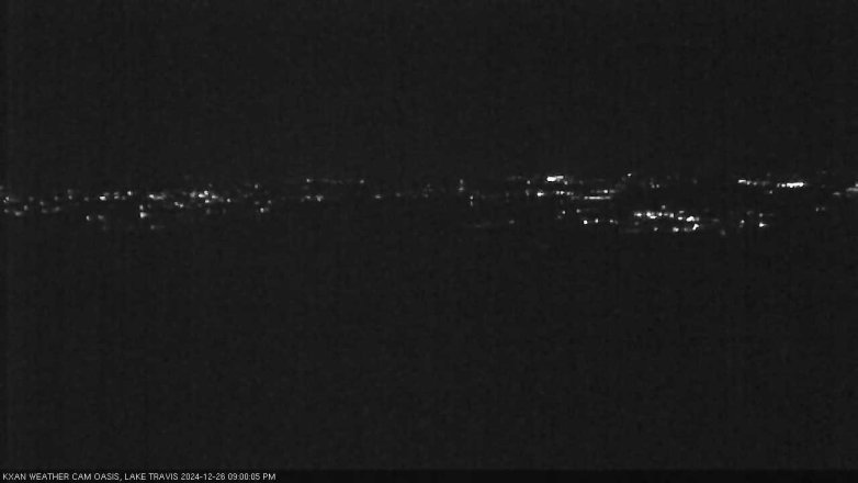 Lake Travis webcam, December 26, 2024 9:00 PM CT