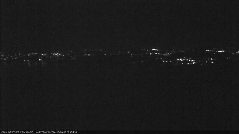 Lake Travis webcam, December 26, 2024 9:25 PM CT