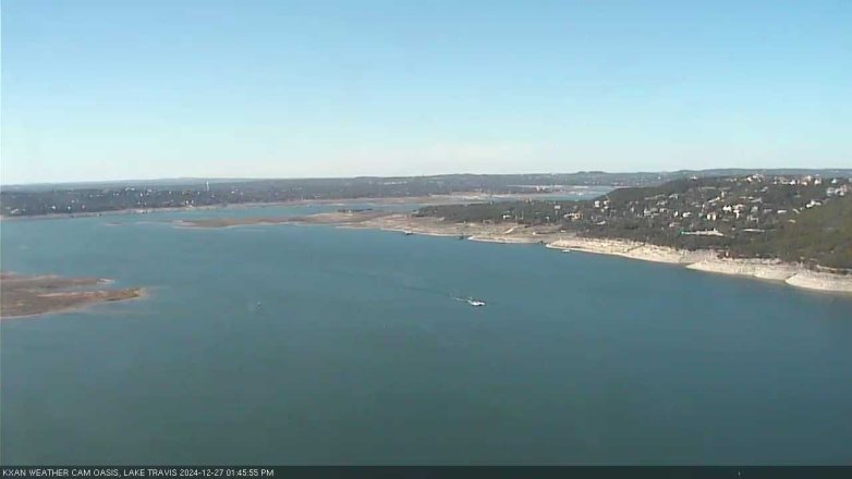 Lake Travis webcam, December 27, 2024 1:45 PM CT