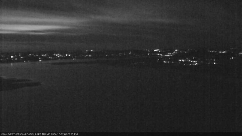 Lake Travis webcam, December 27, 2024 6:25 PM CT