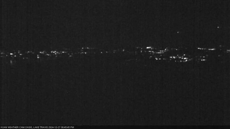 Lake Travis webcam, December 27, 2024 6:45 PM CT