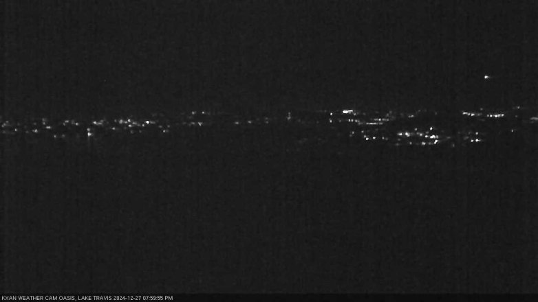 Lake Travis webcam, December 27, 2024 8:00 PM CT