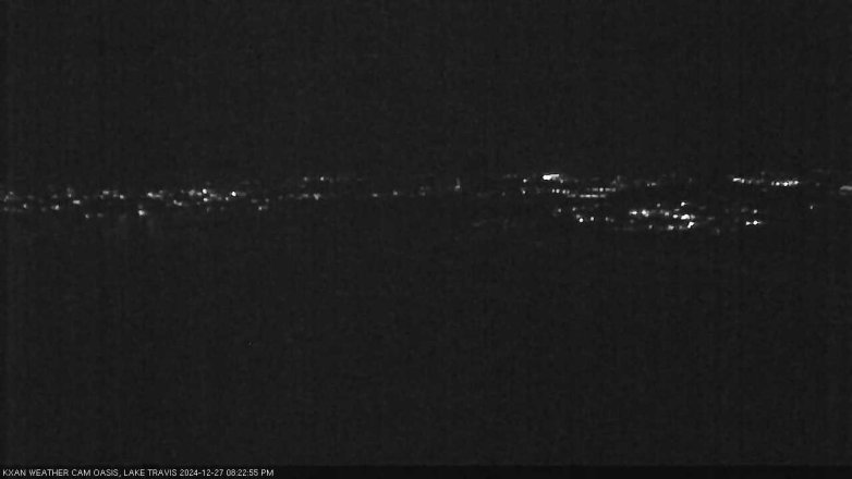 Lake Travis webcam, December 27, 2024 8:25 PM CT