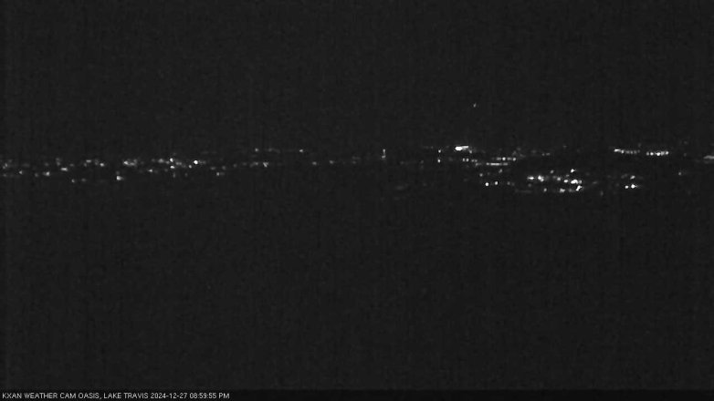 Lake Travis webcam, December 27, 2024 9:00 PM CT