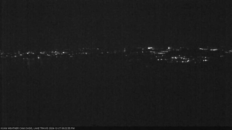 Lake Travis webcam, December 27, 2024 9:25 PM CT