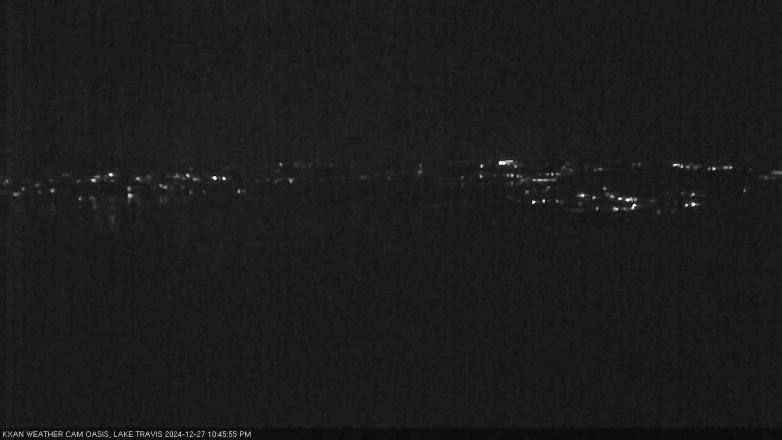 Lake Travis webcam, December 27, 2024 10:45 PM CT