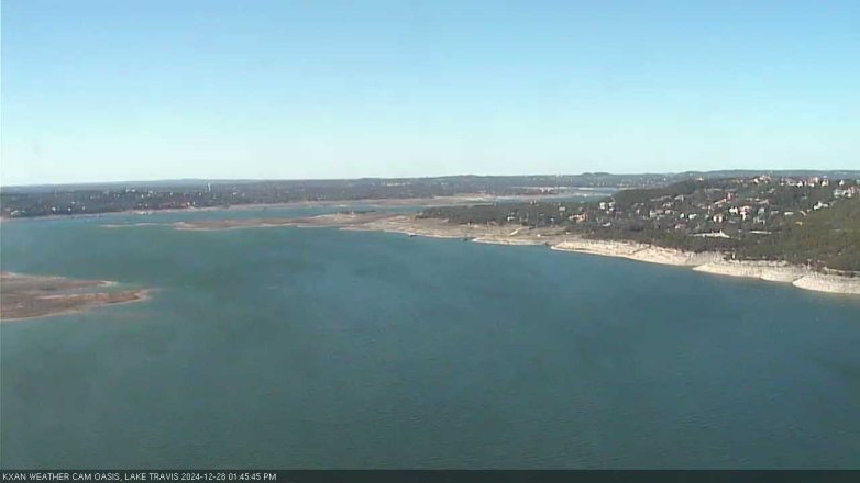 Lake Travis webcam, December 28, 2024 1:45 PM CT