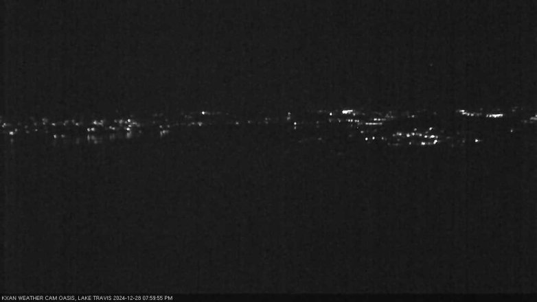 Lake Travis webcam, December 28, 2024 8:00 PM CT