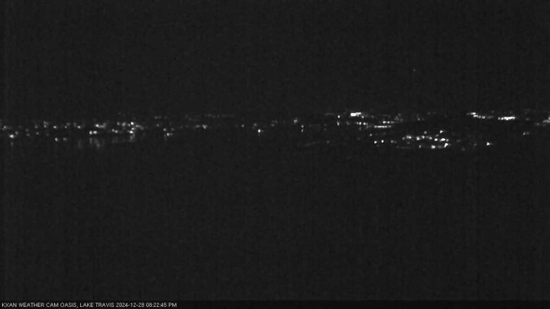 Lake Travis webcam, December 28, 2024 8:25 PM CT