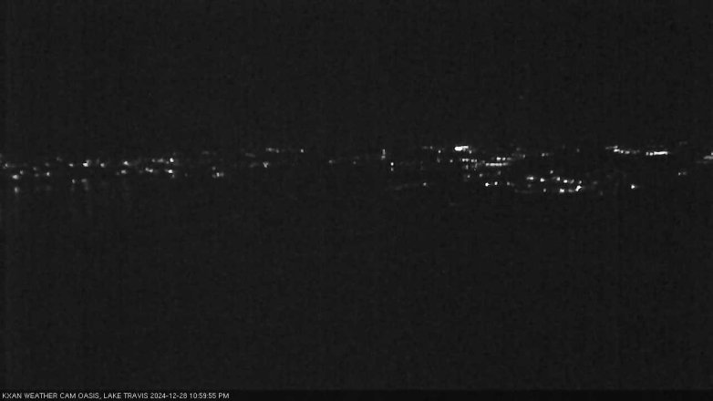 Lake Travis webcam, December 28, 2024 11:00 PM CT