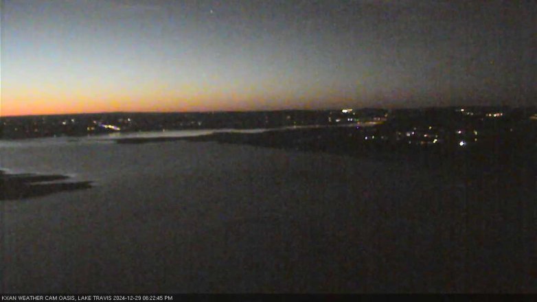 Lake Travis webcam, December 29, 2024 6:25 PM CT