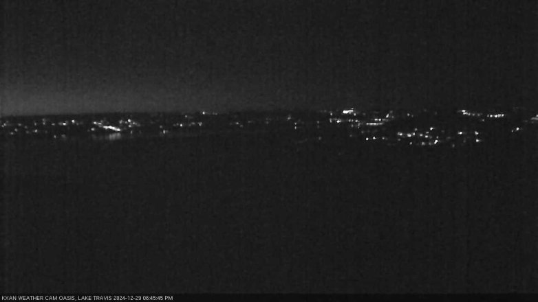 Lake Travis webcam, December 29, 2024 6:45 PM CT