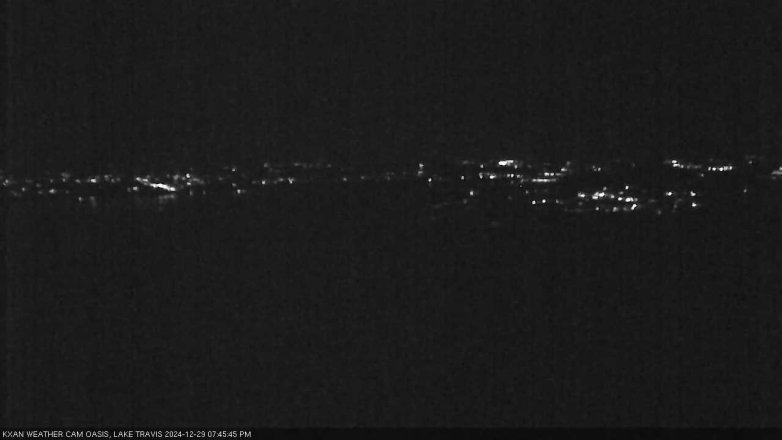 Lake Travis webcam, December 29, 2024 7:45 PM CT