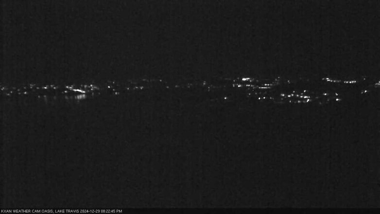 Lake Travis webcam, December 29, 2024 8:25 PM CT