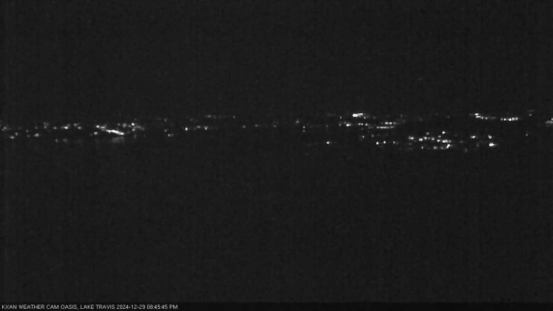 Lake Travis webcam, December 29, 2024 8:45 PM CT
