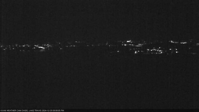 Lake Travis webcam, December 29, 2024 9:00 PM CT