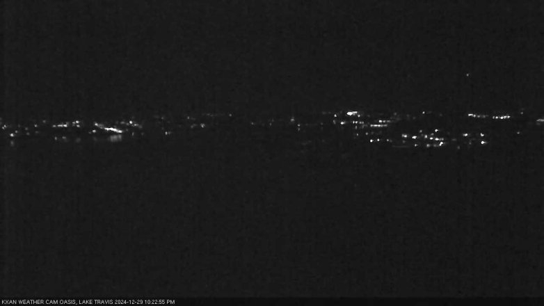 Lake Travis webcam, December 29, 2024 10:25 PM CT