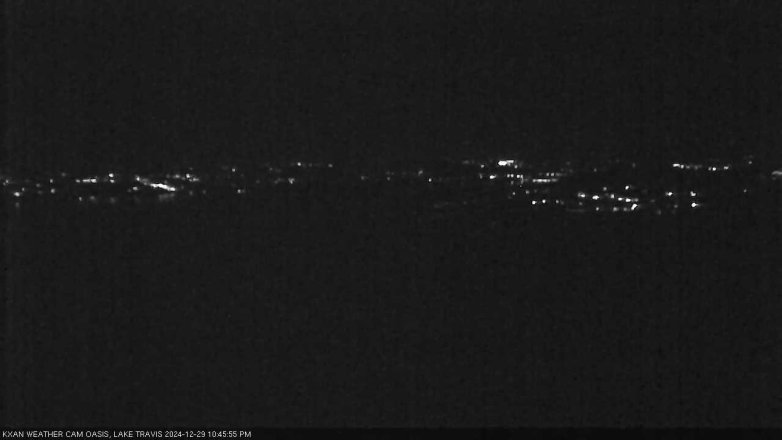 Lake Travis webcam, December 29, 2024 10:45 PM CT