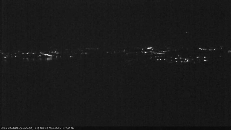 Lake Travis webcam, December 29, 2024 11:25 PM CT
