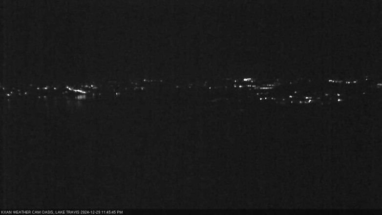 Lake Travis webcam, December 29, 2024 11:45 PM CT