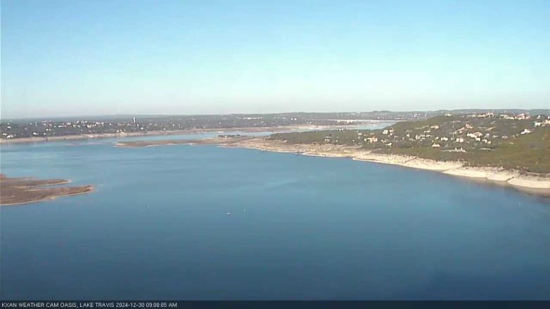 Lake Travis webcam, December 30, 2024 9:00 AM CT