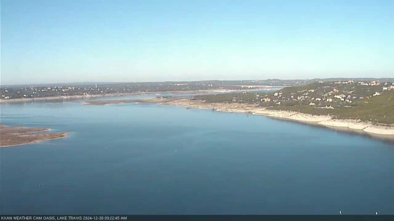Lake Travis webcam, December 30, 2024 9:25 AM CT
