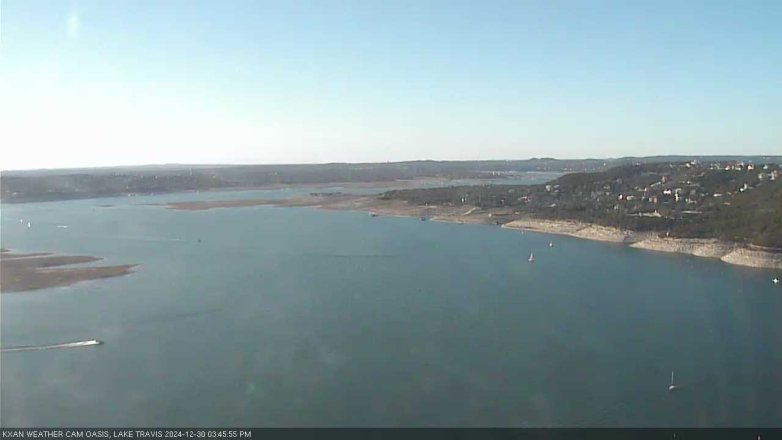 Lake Travis webcam, December 30, 2024 3:45 PM CT