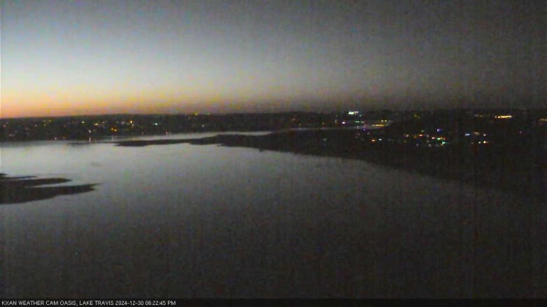 Lake Travis webcam, December 30, 2024 6:25 PM CT