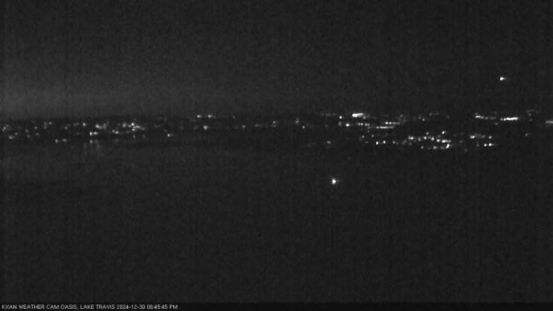 Lake Travis webcam, December 30, 2024 6:45 PM CT