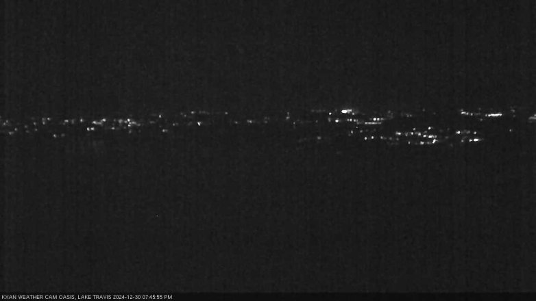 Lake Travis webcam, December 30, 2024 7:45 PM CT