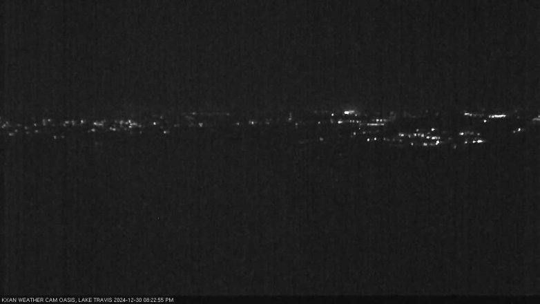 Lake Travis webcam, December 30, 2024 8:25 PM CT