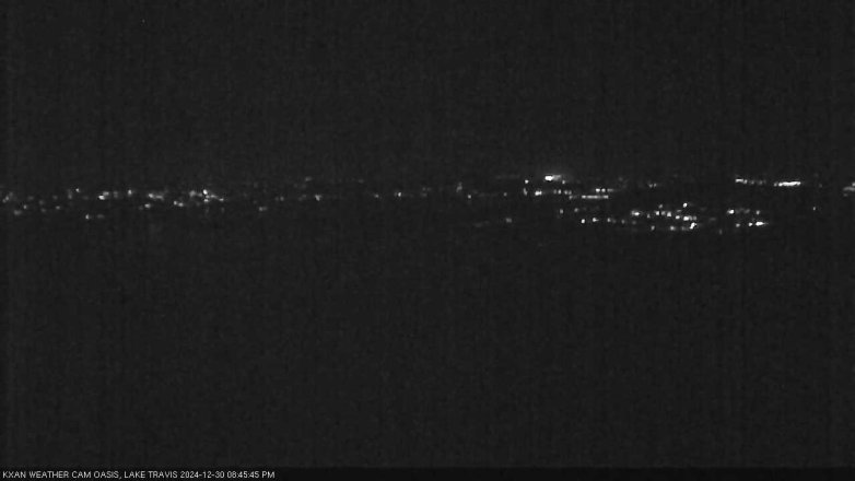 Lake Travis webcam, December 30, 2024 8:45 PM CT