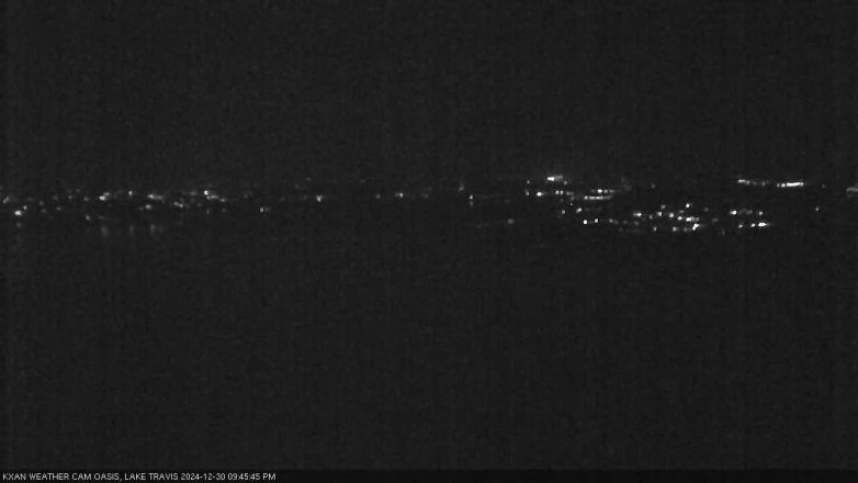 Lake Travis webcam, December 30, 2024 9:45 PM CT