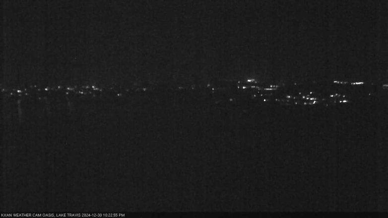Lake Travis webcam, December 30, 2024 10:25 PM CT