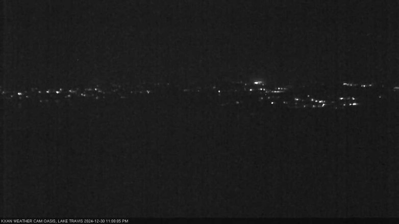Lake Travis webcam, December 30, 2024 11:00 PM CT