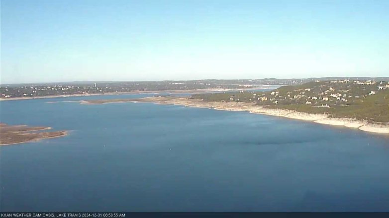 Lake Travis webcam, December 31, 2024 9:00 AM CT