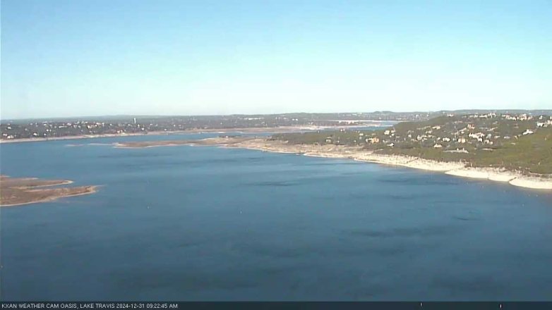 Lake Travis webcam, December 31, 2024 9:25 AM CT
