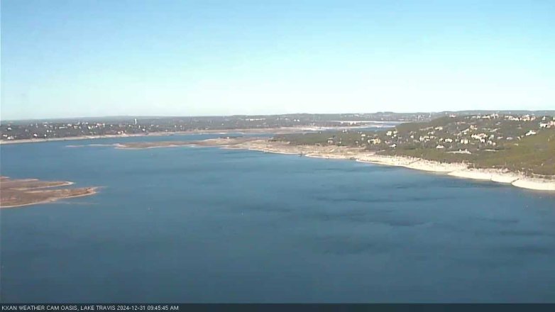 Lake Travis webcam, December 31, 2024 9:45 AM CT