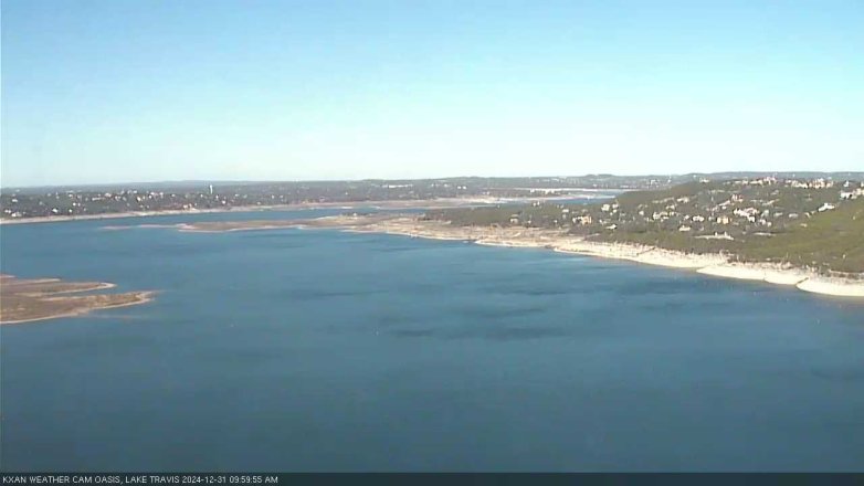 Lake Travis webcam, December 31, 2024 10:00 AM CT