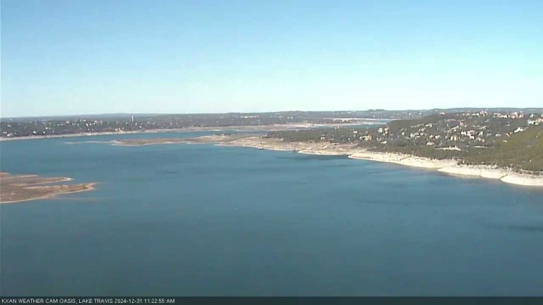 Lake Travis webcam, December 31, 2024 11:25 AM CT