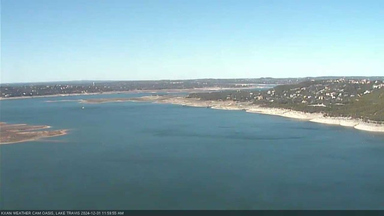 Lake Travis webcam, December 31, 2024 12:00 PM CT