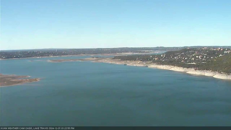 Lake Travis webcam, December 31, 2024 1:25 PM CT