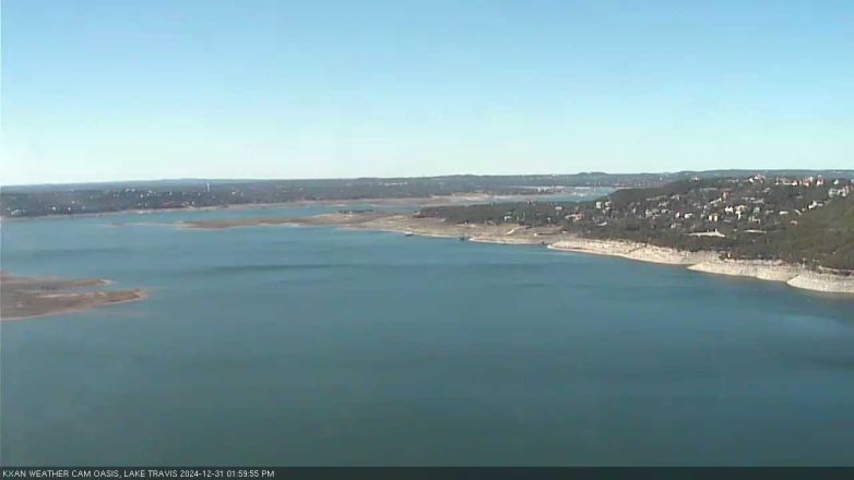 Lake Travis webcam, December 31, 2024 2:00 PM CT
