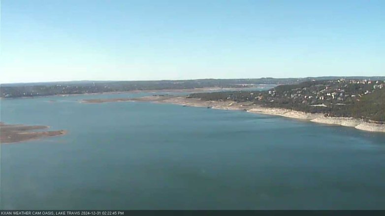 Lake Travis webcam, December 31, 2024 2:25 PM CT