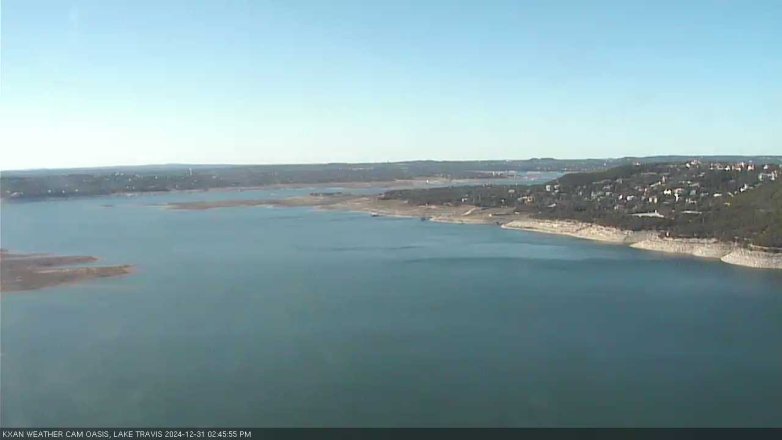 Lake Travis webcam, December 31, 2024 2:45 PM CT