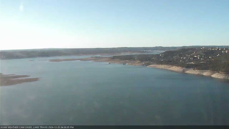 Lake Travis webcam, December 31, 2024 4:00 PM CT