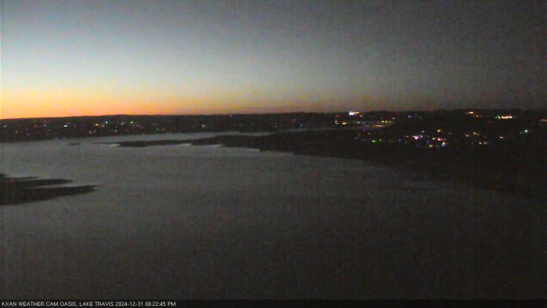Lake Travis webcam, December 31, 2024 6:25 PM CT