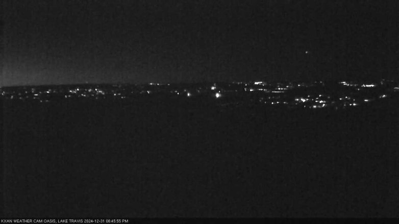 Lake Travis webcam, December 31, 2024 6:45 PM CT