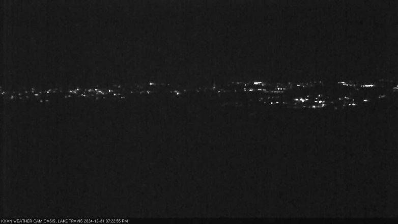 Lake Travis webcam, December 31, 2024 7:25 PM CT