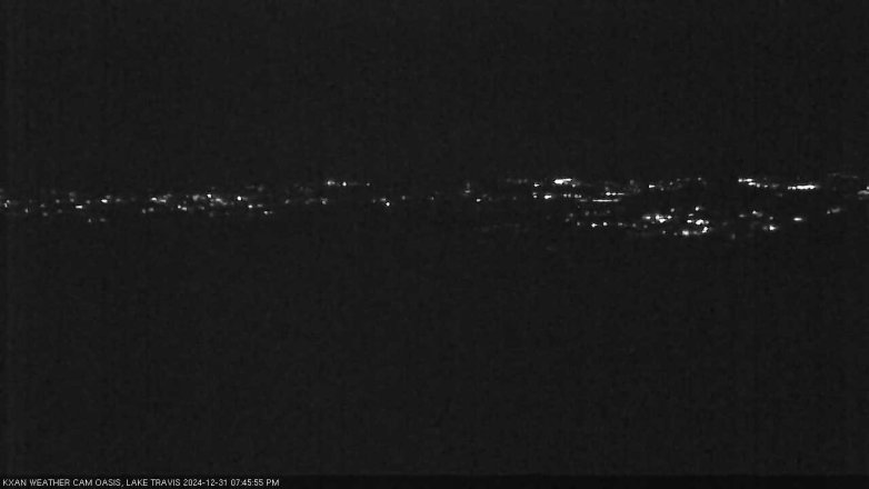 Lake Travis webcam, December 31, 2024 7:45 PM CT
